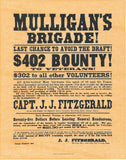 Mulligan's Brigade Civil War Recruiting Poster
