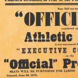 Grand Baseball Match - July 4th, 1879
