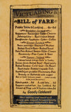 Colonial Bill of Fare Tavern Dinner Menu