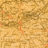 Civil War Battlefields Map Poster [large poster size]