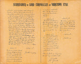 Articles of Capitulation - handwritten copy 1781
