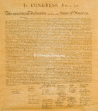 Declaration of Independence Replica - 14" x 16" Parchment Poster