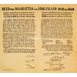 Deeds for Manhattan 1645 & Long Island 1649