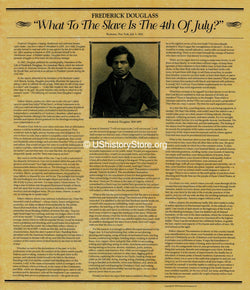 Frederick Douglass speech - "What to the Slave is the 4th of July"