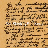 American Indian Declaration of Allegiance to the U.S. 1913