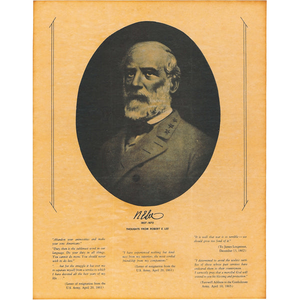 Robert E. Lee - Portrait and Thoughts