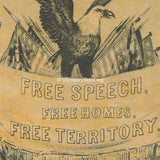 Abraham Lincoln &  Hannibal Hamlin 1860 Campaign Poster