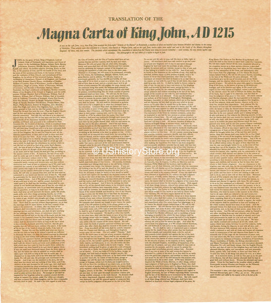 Magna Carta 1215 - English Translation