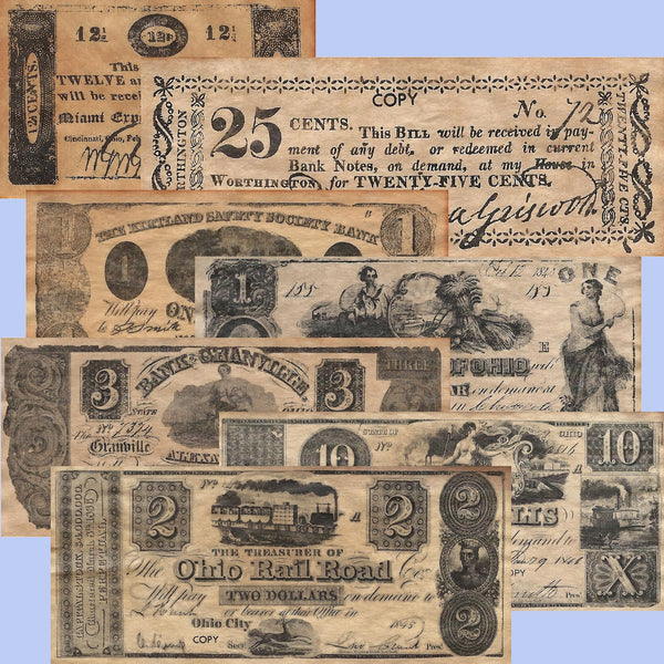 Ohio Replica Currency and Script 1803-1845