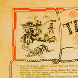 Pirate Treasure Map of Sunken and Buried Treasure [large poster size]