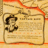 Pirate Treasure Map of Sunken and Buried Treasure [large poster size]