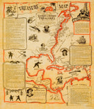 Pirate Treasure Map of Sunken and Buried Treasure [large poster size]