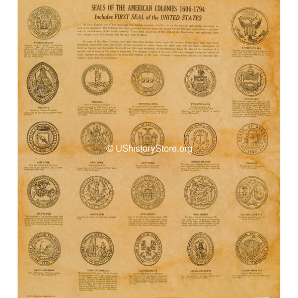 Seals of the American Colonies 1606-1794