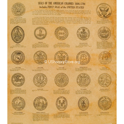Seals of the American Colonies 1606-1794