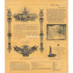 Statue of Liberty Deed & More 1884