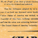 The Union Is Dissolved 1860 poster