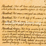 Woman's Declaration of Independence 1848